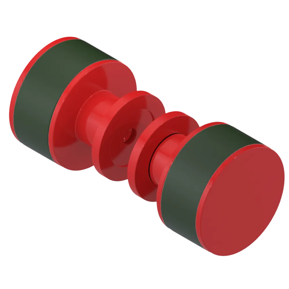 Rubinet Shower Door Knob (set) Red