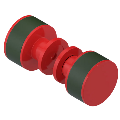 Rubinet Shower Door Knob (set) Red