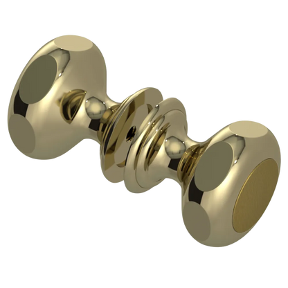 Rubinet Shower Door Knob (set) Natural Brass