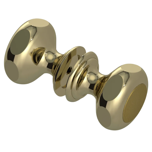 Rubinet Shower Door Knob (set) Natural Brass