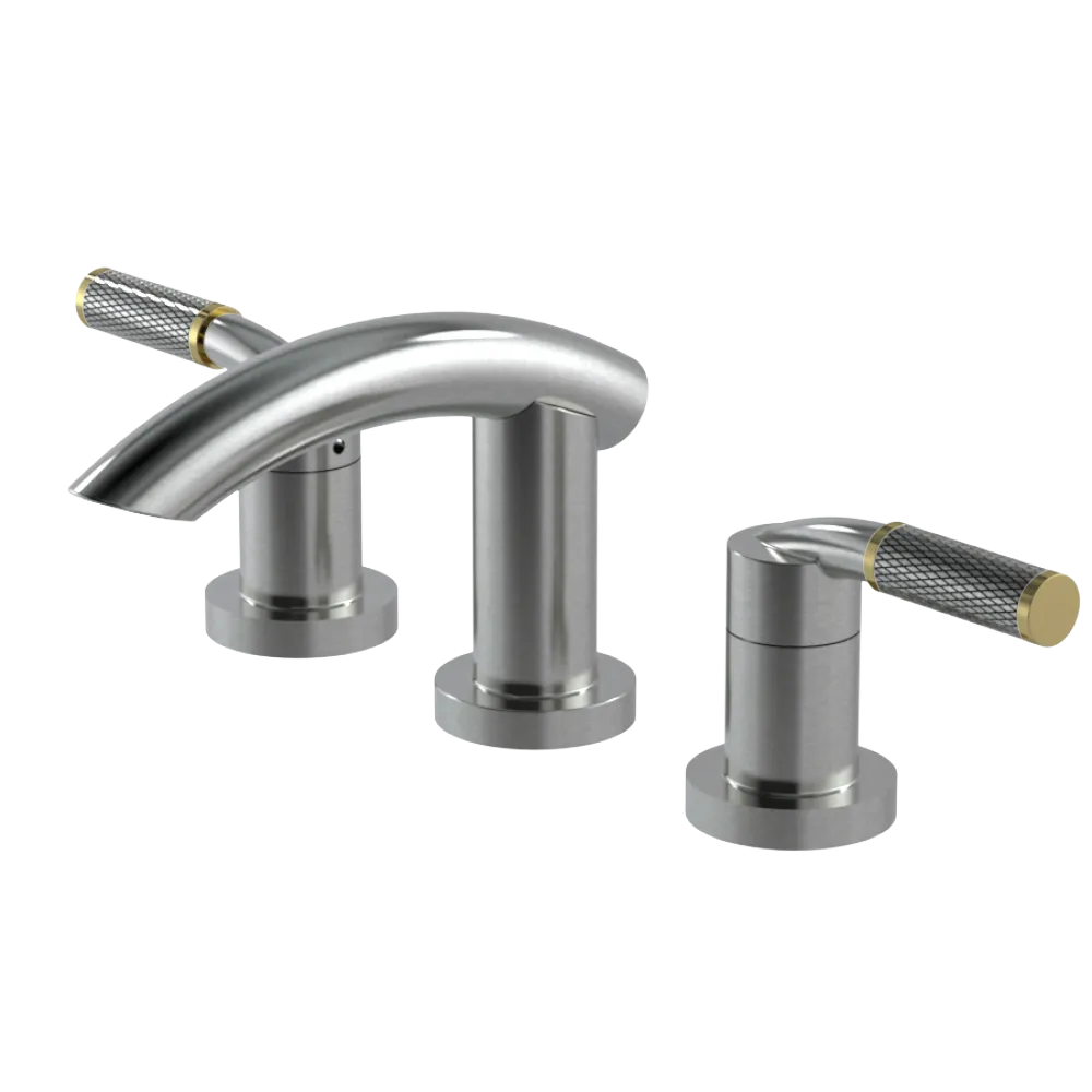 Rubinet Widespread Lav. Set. (less drain) Satin Nickel