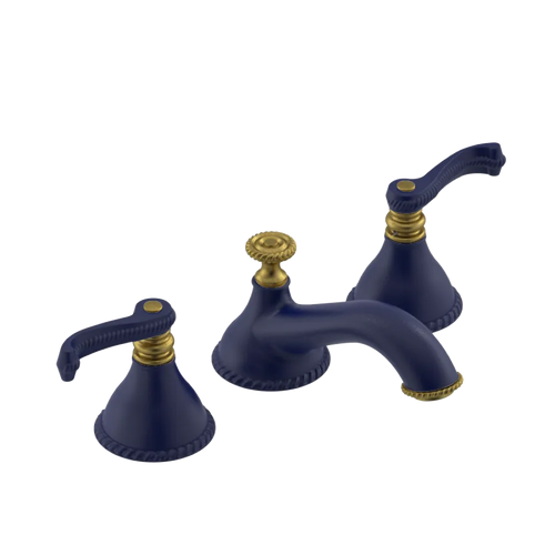 Rubinet Widespread Lav. Set. (less drain) Midnight Blue