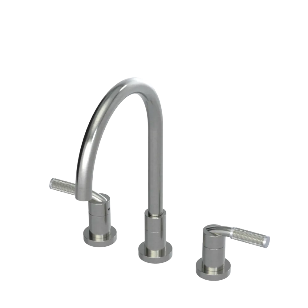 Rubinet Widespread Kitchen Set Satin Nickel