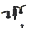 Rubinet Bidet Fitting with Spray, Diverter, and Vacum Breaker (Less Drain) Black