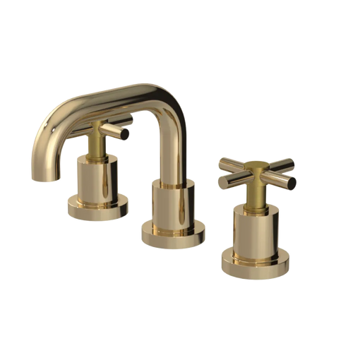 Rubinet Widespread Lav. Set. (less drain) Gold