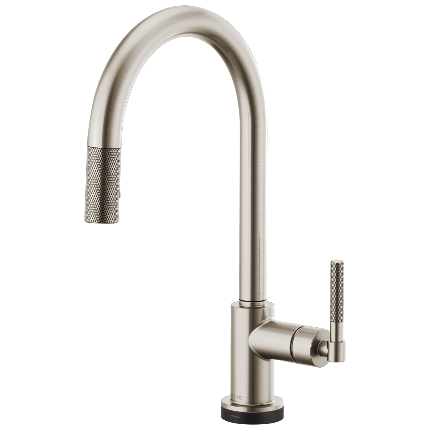 Brizo Smarttouch Pull Down Kitchen Faucet With Arc Spout And Knurled Handle