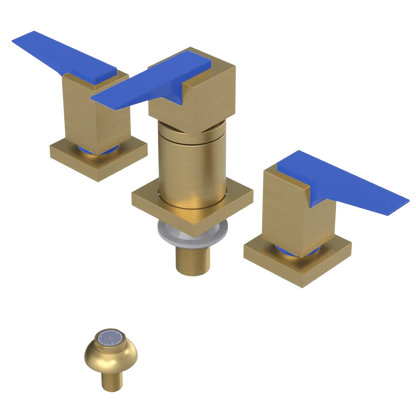 Rubinet Bidet Fitting with Spray, Diverter, and Vacuum Breaker (less drain) Satin Brass