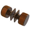 Rubinet Shower Door Knob (set) Tuscan Brass