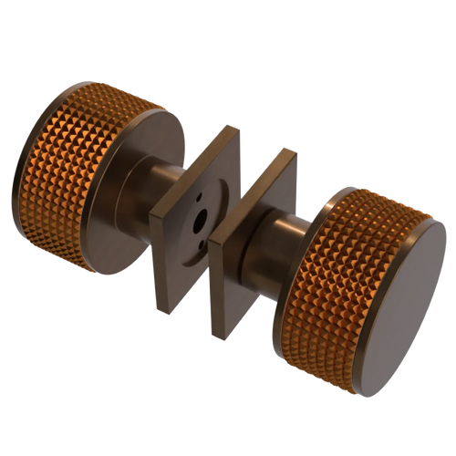 Rubinet Shower Door Knob (set) Tuscan Brass