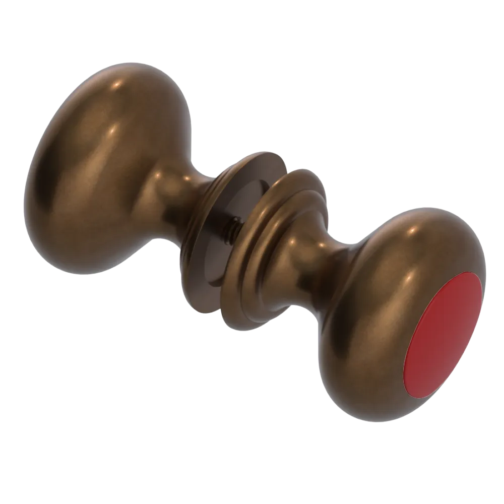 Rubinet Shower Door Knob (set) Tuscan Brass