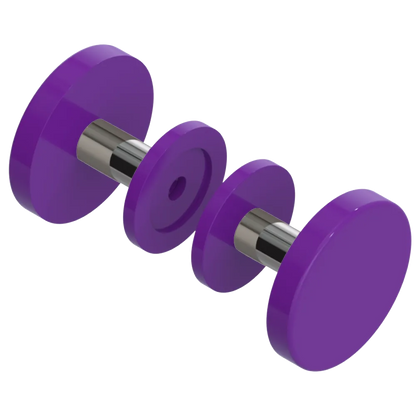 Rubinet Shower Door Knob (set) Purple Haze