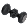 Rubinet Shower Door Knob (set) Matt Black