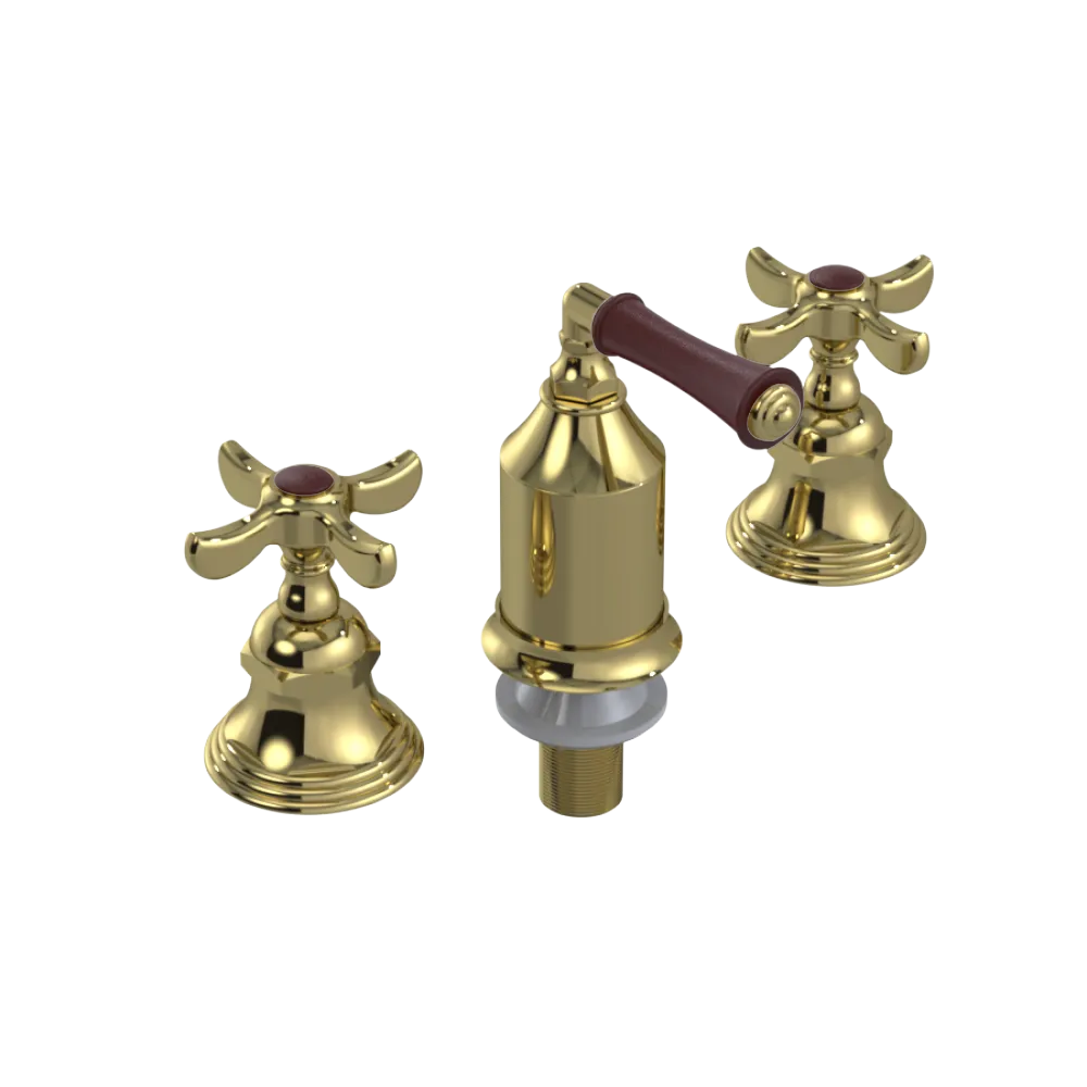 Rubinet Bidet Fitting with Spray, Diverter, and Vacum Breaker (Less Drain) Bright Brass