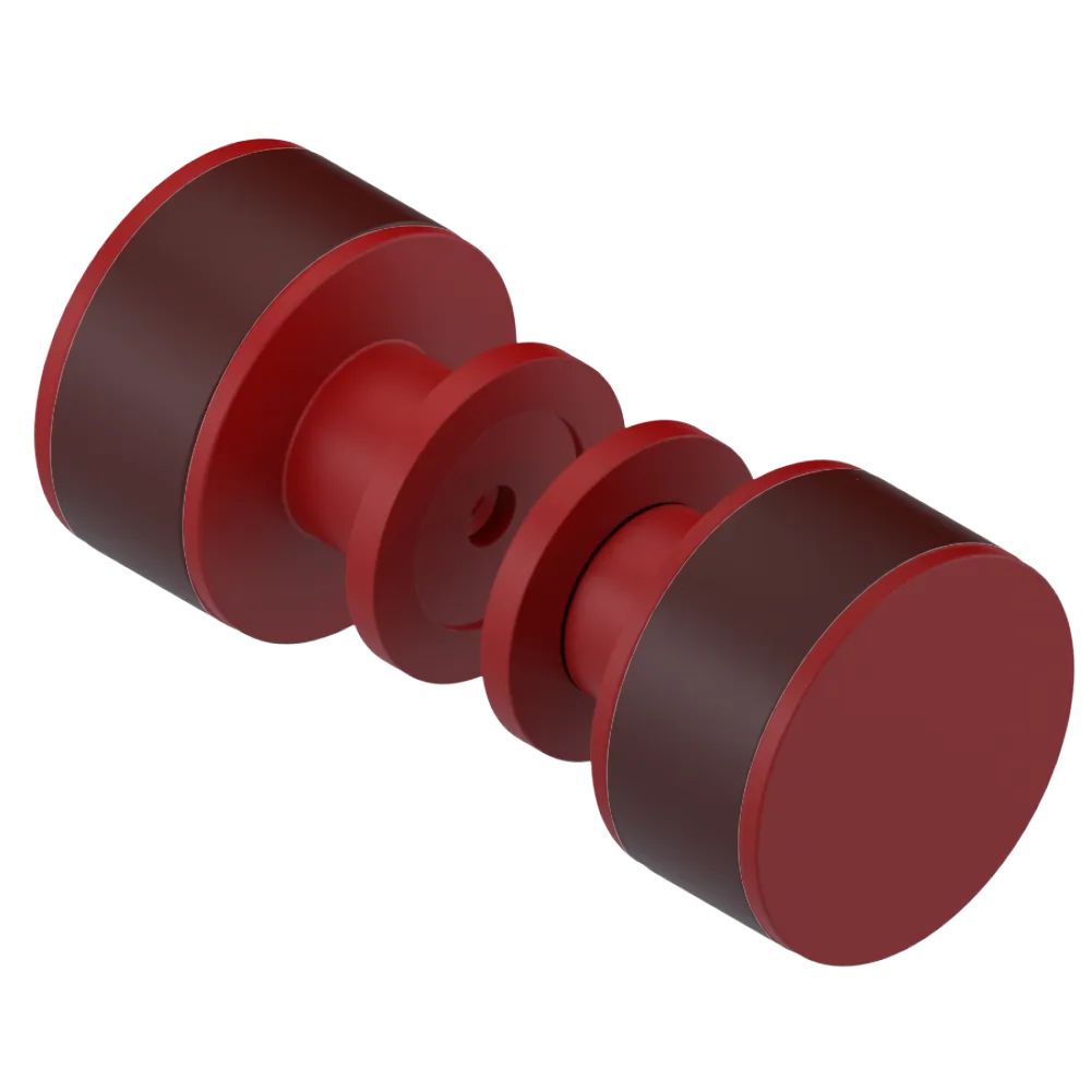 Rubinet Shower Door Knob (set) Maroon