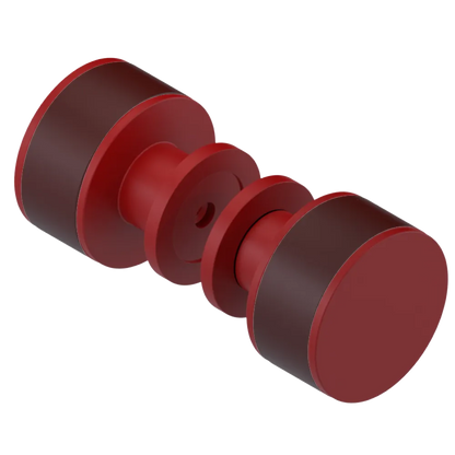 Rubinet Shower Door Knob (set) Maroon