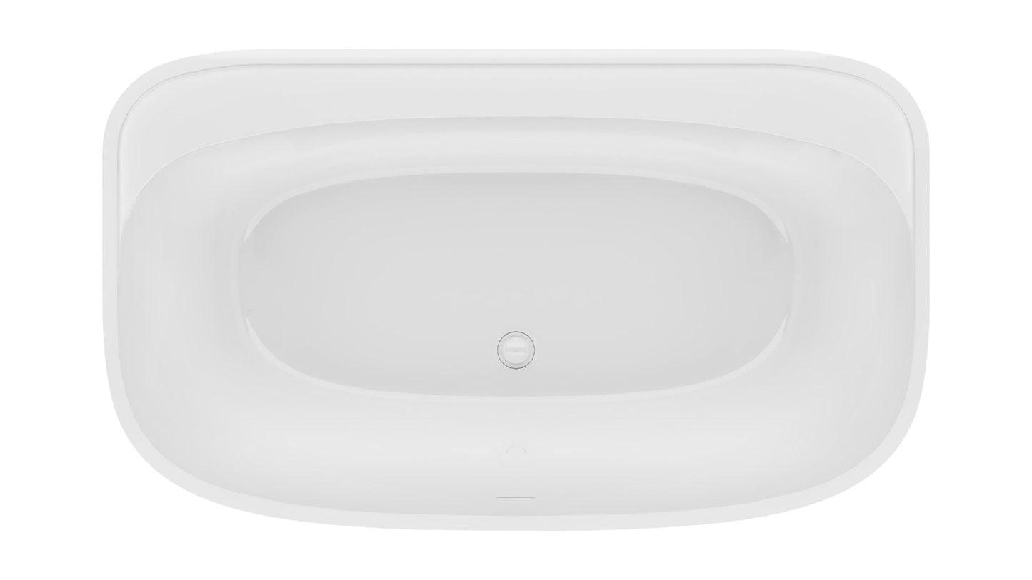 Oceania Banook Back to Wall Freestanding Bath