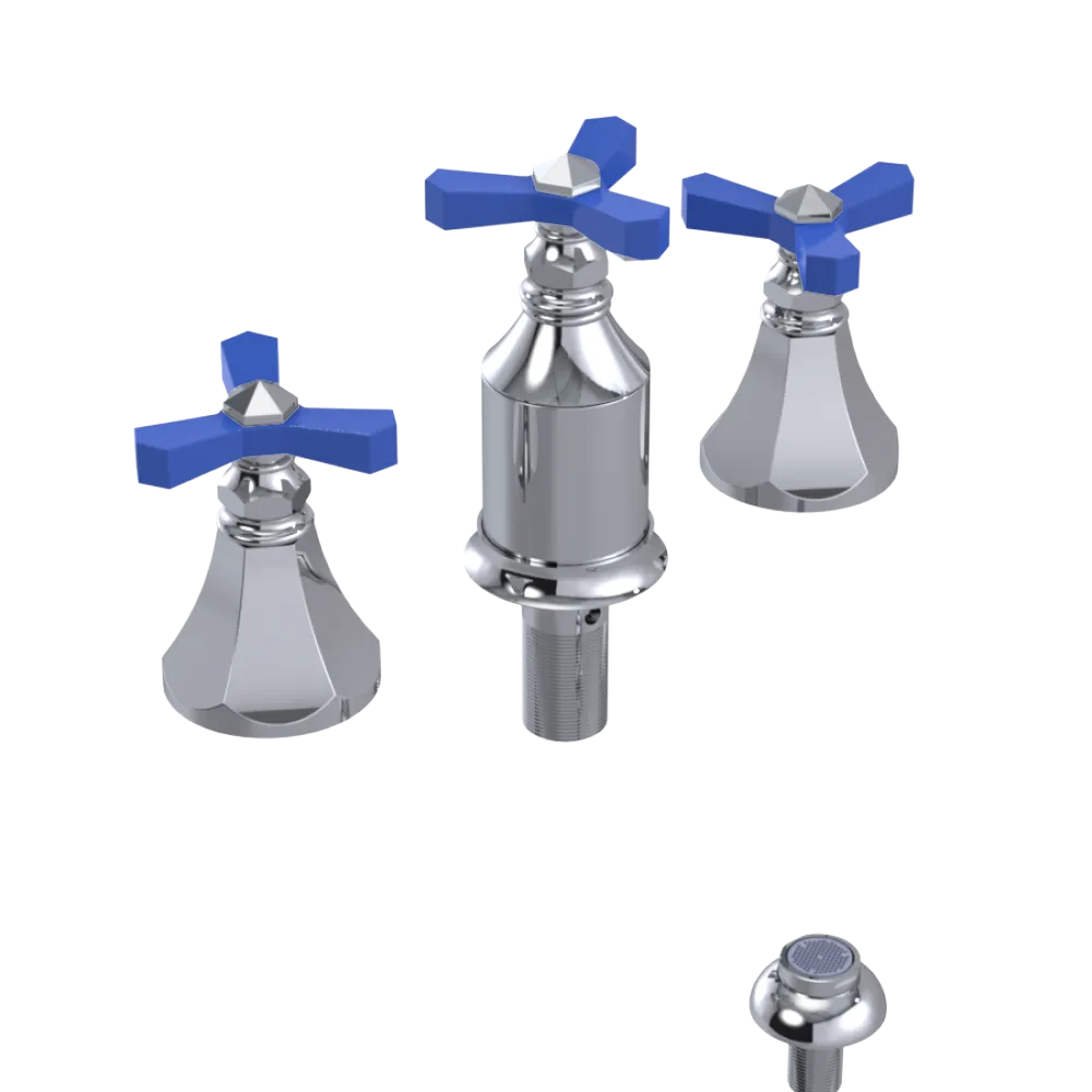 Rubinet Bidet Fitting with Spray, Diverter, and Vacum Breaker (Less Drain) Chrome