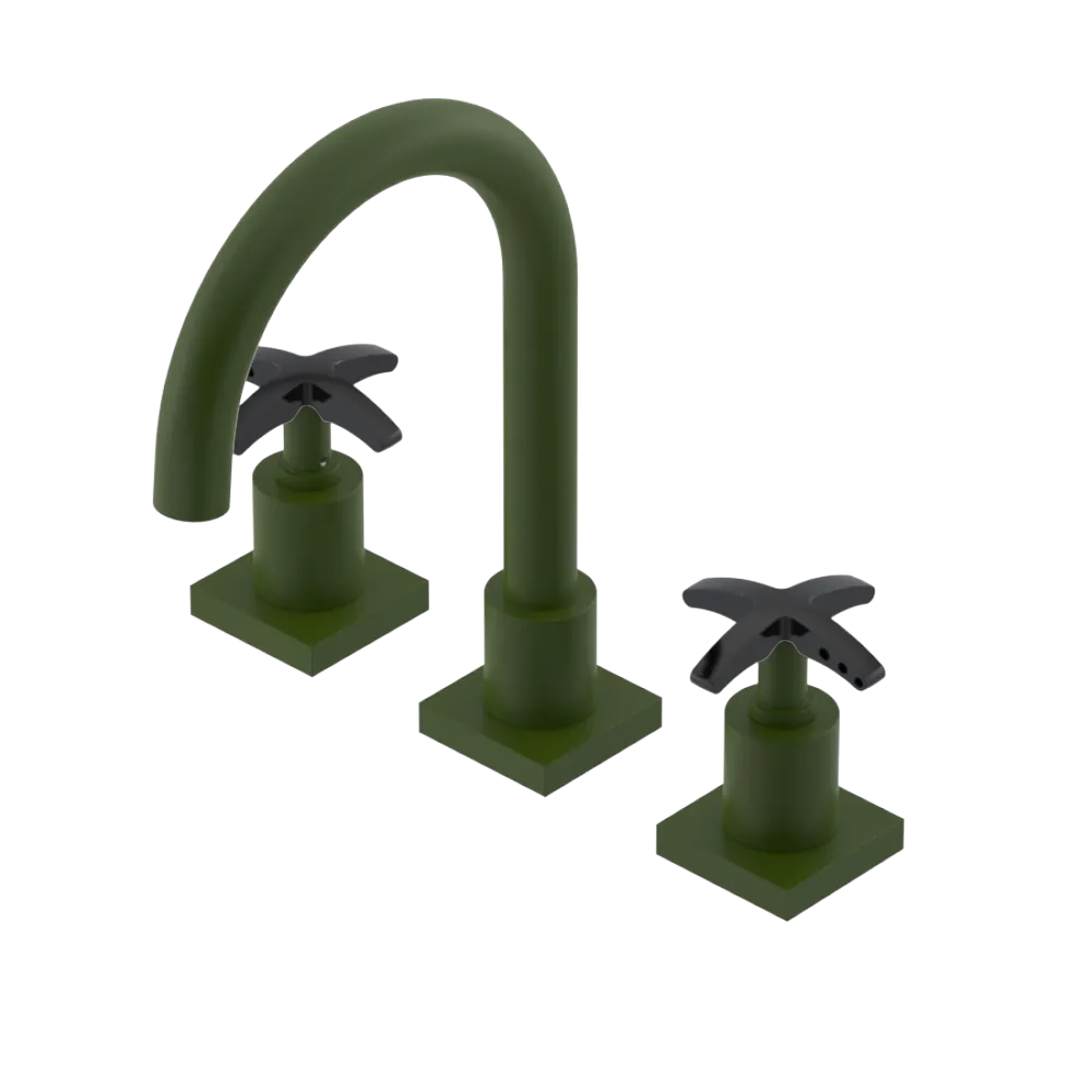 Rubinet Widespread Lav. Set. (less drain) Green Envy