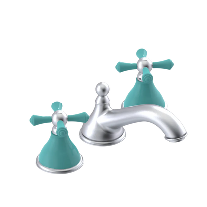 Rubinet Widespread Lav. Set. (less drain) Satin Chrome