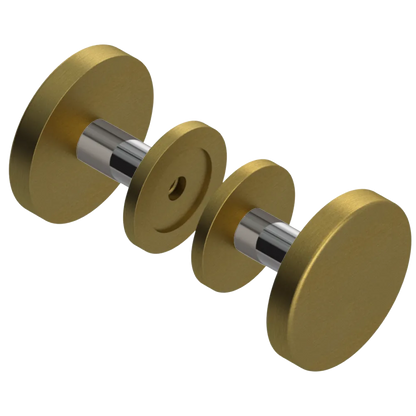 Rubinet Shower Door Knob (set) Antique Brass Matt