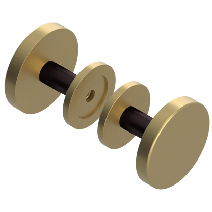 Rubinet Shower Door Knob (set) Satin Brass