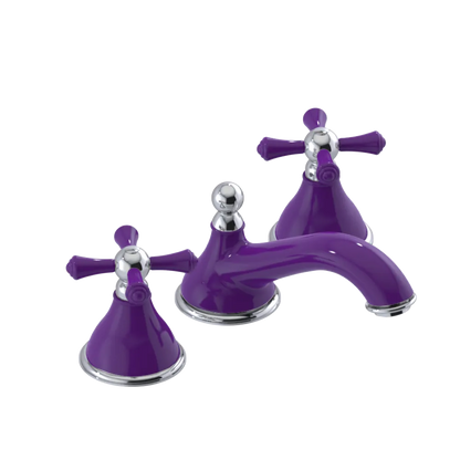 Rubinet Widespread Lav. Set. (less drain) Purple Haze