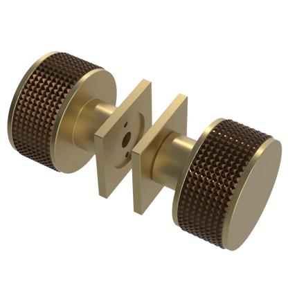 Rubinet Shower Door Knob (set) Satin Brass