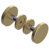 Rubinet Shower Door Knob (set) Satin Brass