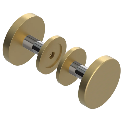 Rubinet Shower Door Knob (set) Satin Brass