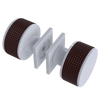 Rubinet Shower Door Knob (set) White