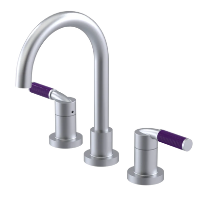 Rubinet Widespread Lav. Set. (less drain) Satin Chrome