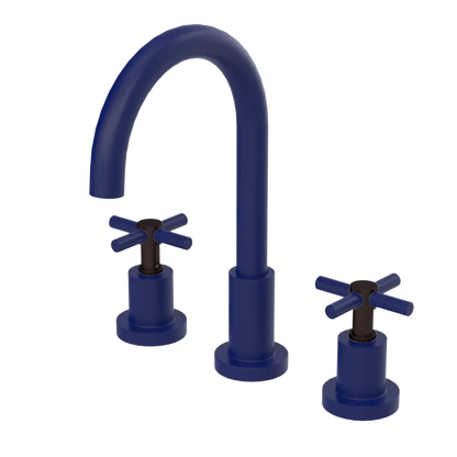 Rubinet Widespread Kitchen Set with LaSalle Spout Midnight Blue