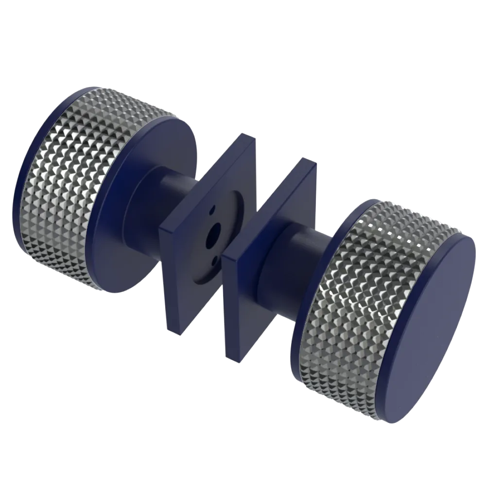 Rubinet Shower Door Knob (set) Midnight Blue