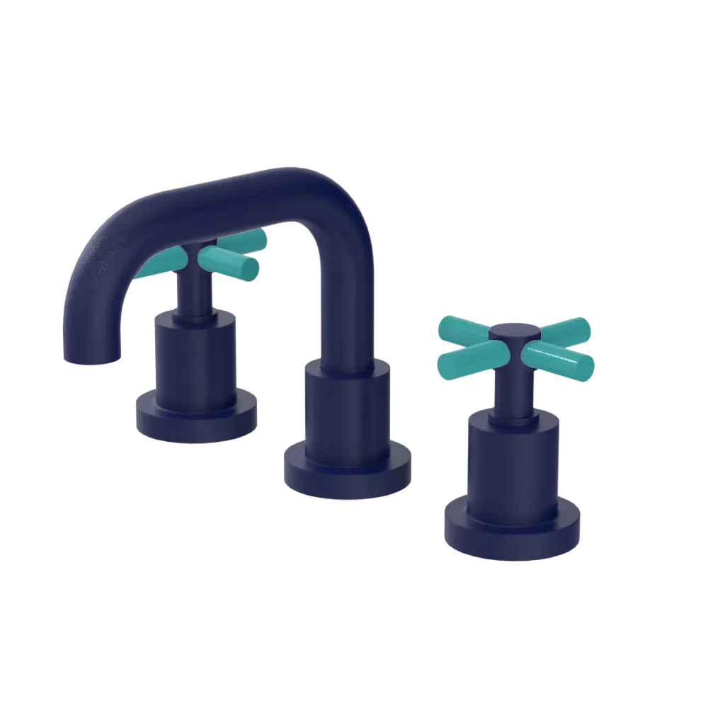 Rubinet Widespread Lav. Set. (less drain) Midnight Blue