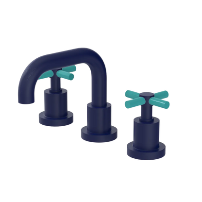 Rubinet Widespread Lav. Set. (less drain) Midnight Blue