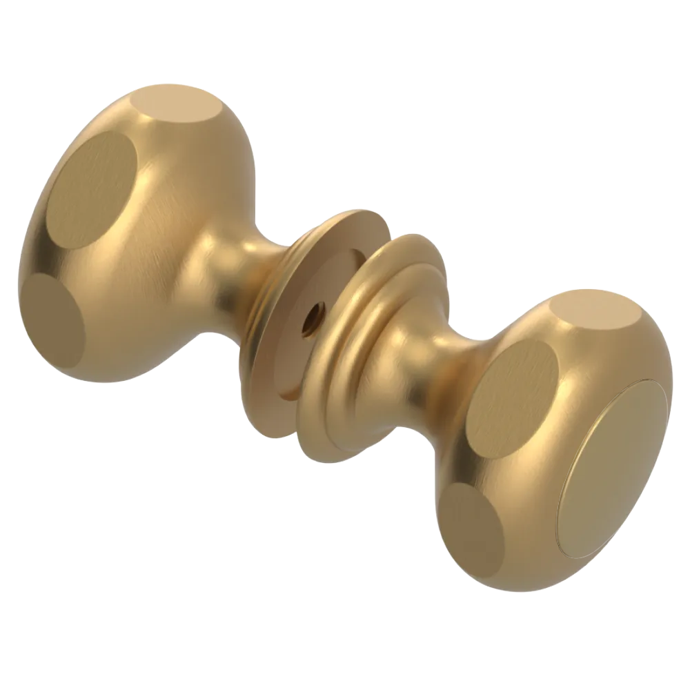 Rubinet Shower Door Knob (set) Satin Gold