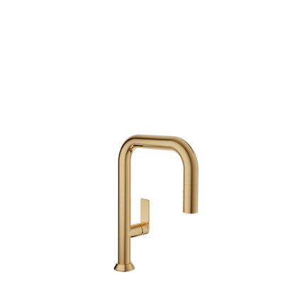 Baril Single-hole bar / prep kitchen faucet with 2-function pull-down spray