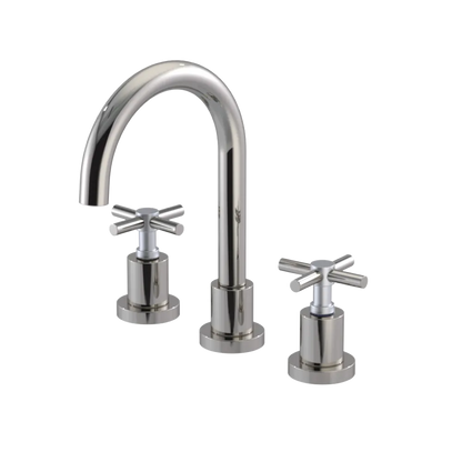 Rubinet Widespread Lav. Set. (less drain) Polished Nickel