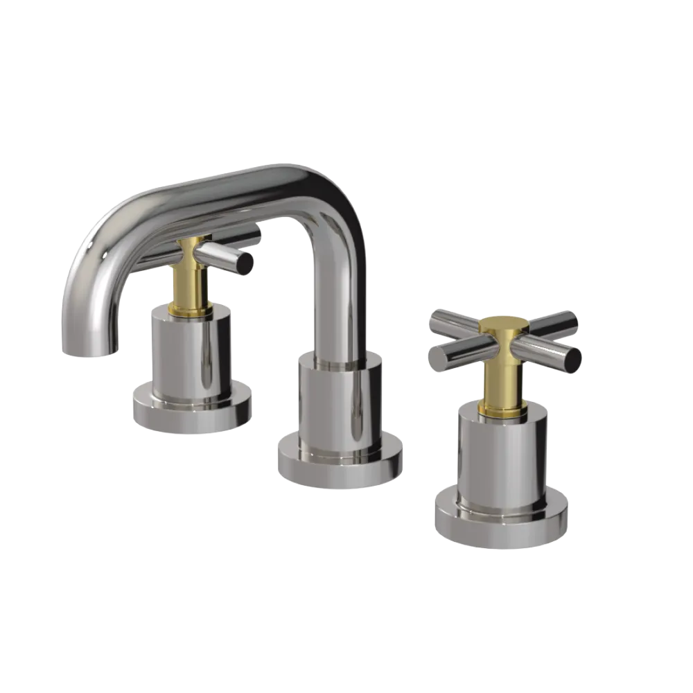 Rubinet Widespread Lav. Set. (less drain) Polished Nickel