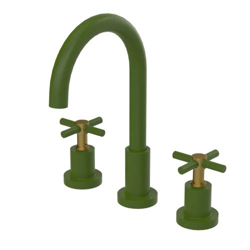 Rubinet Widespread Kitchen Set with LaSalle Spout Green Envy
