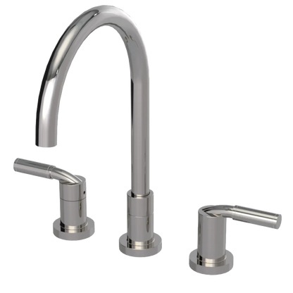 Rubinet Widespread Kitchen Set Polished Nickel