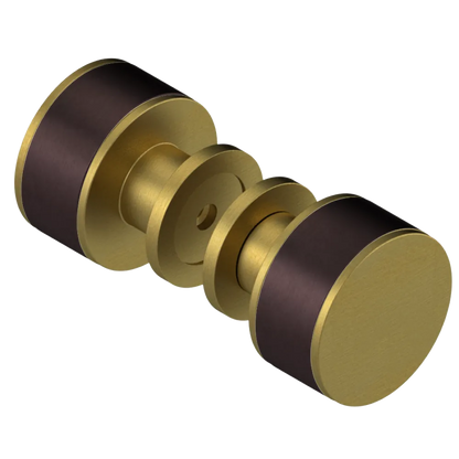 Rubinet Shower Door Knob (set) Antique Brass Matt