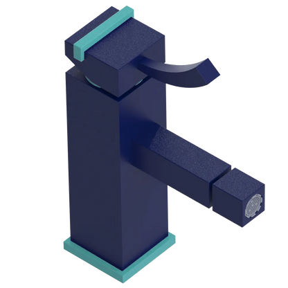 Rubinet Single Control Bidet Fitting (less drain) Midnight Blue