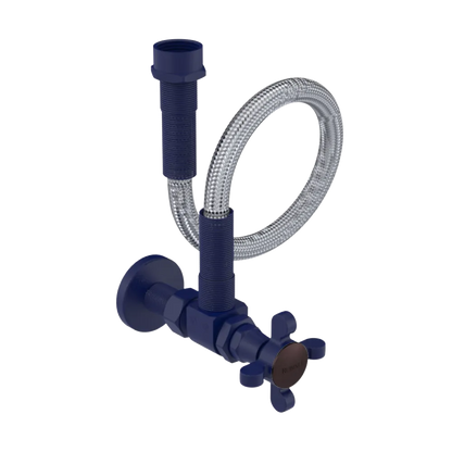 Rubinet Exposed Supply Kit (classic) x2 Midnight Blue