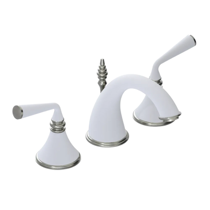 Rubinet Widespread Lav. Set. (less drain) Matt White