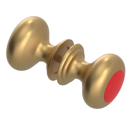 Rubinet Shower Door Knob (set) Satin Gold