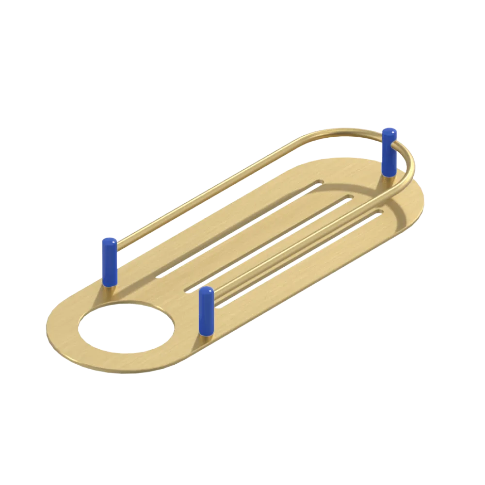 Rubinet Shelf Only Satin Gold