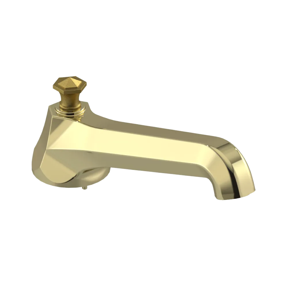 Rubinet Tub Filler Spout Deck Mount Gold