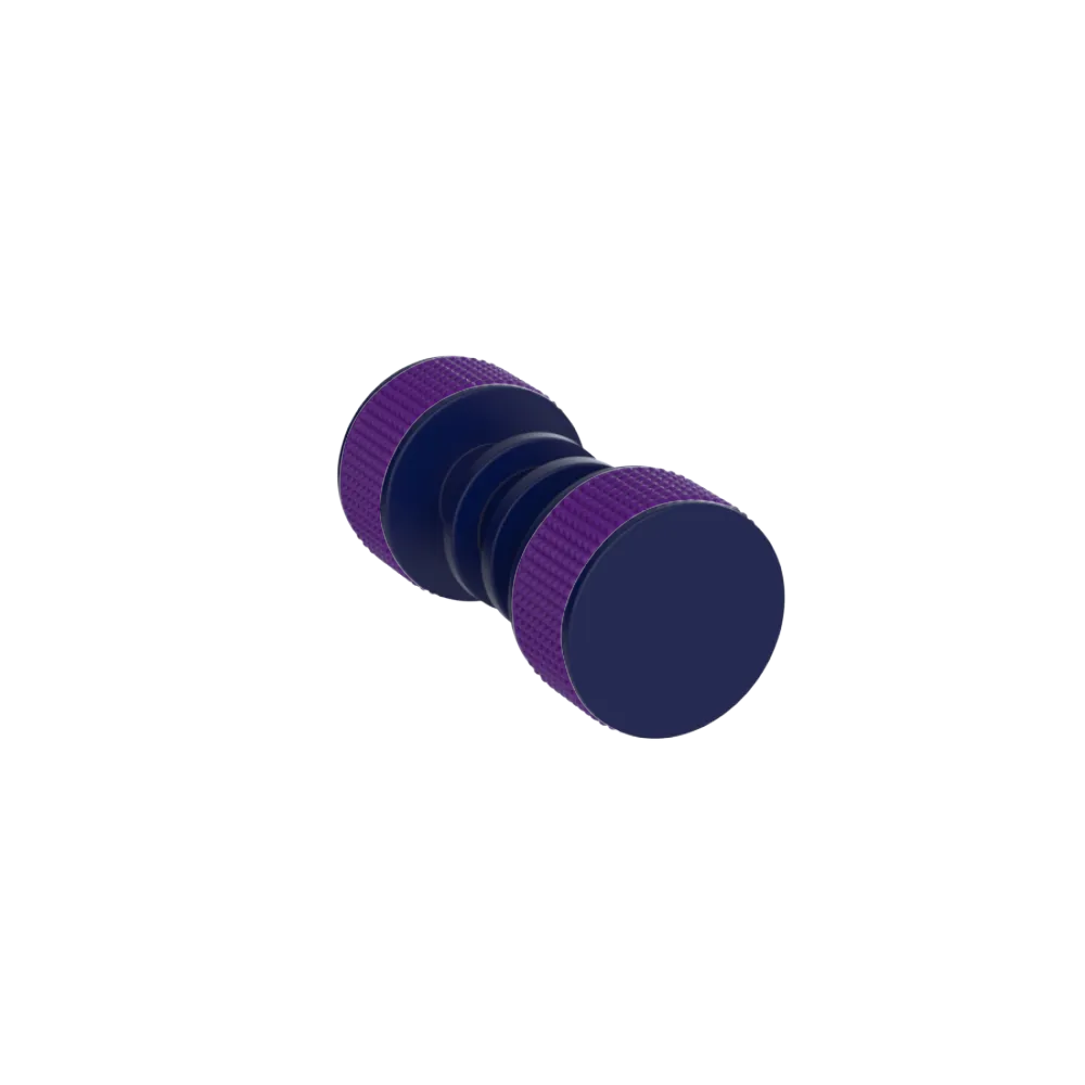 Rubinet Shower Door Knob (set) Midnight Blue