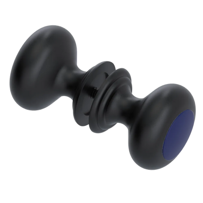 Rubinet Shower Door Knob (set) Matt Black